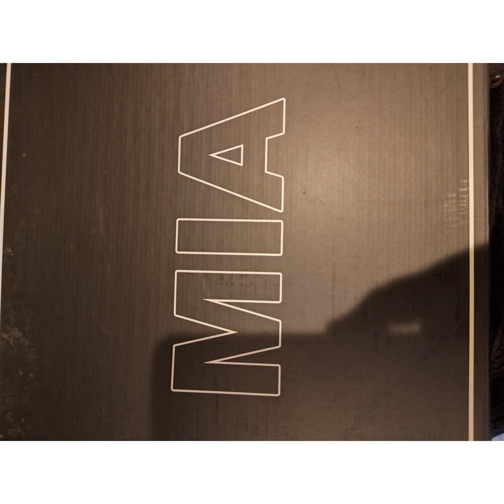 Brand New MIA Black Leather Slip on Clog Heels Embellished with Studs Size 7M - Picture 4 of 8